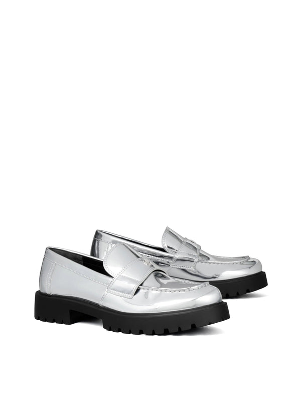 Tory Burch Loafer — Silver