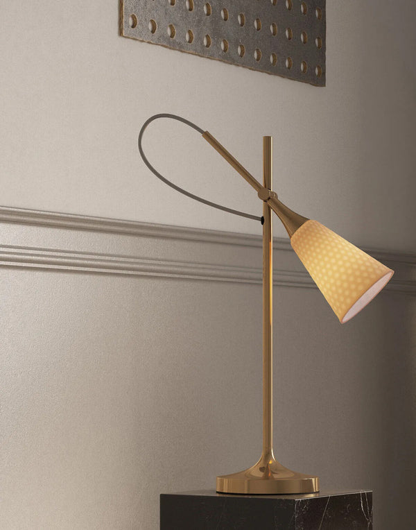Lladrã³ Porcelain reading lamp in gold