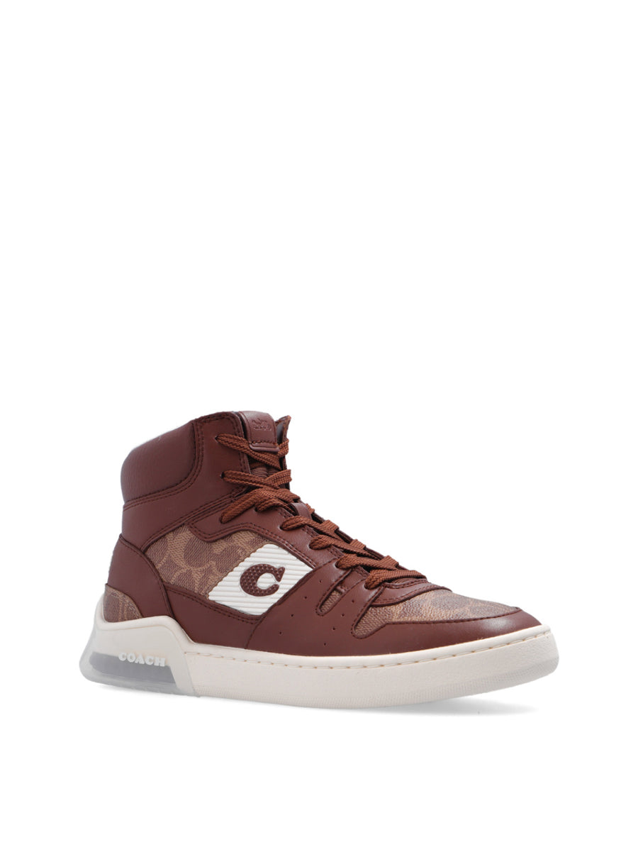 Coach Citysole High-Top Sneaker — Brown