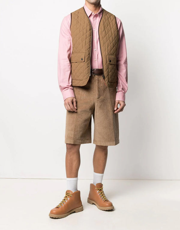 Dsquared2 Reversible Quilted Vest — Brown