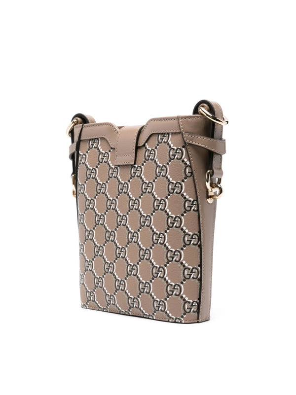 Gucci GG Shadow Shoulder Bag — Brown