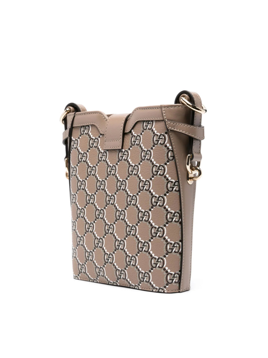 Gucci GG Shadow Shoulder Bag — Brown