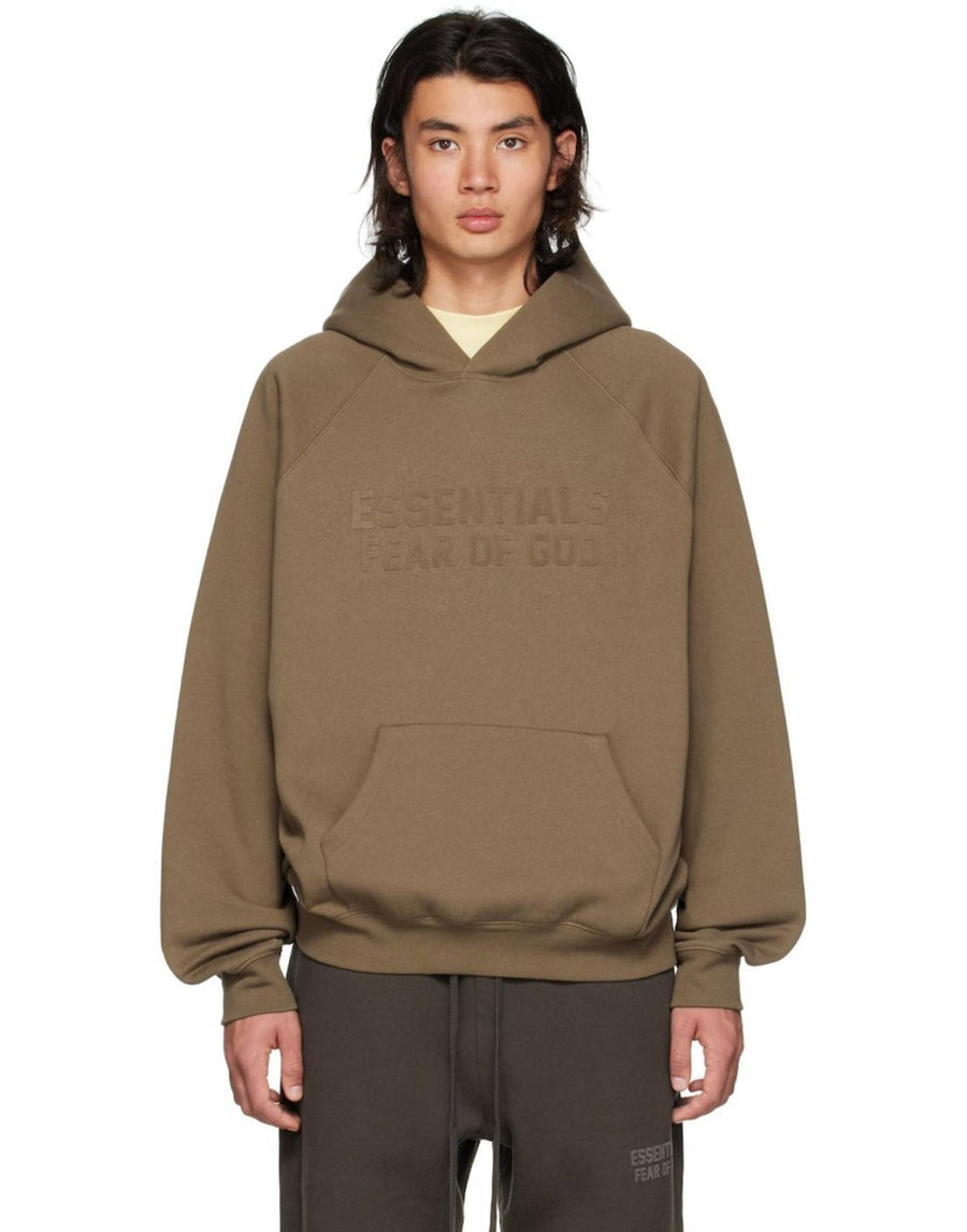 Fear Of God Essentials Hoodie — Brown