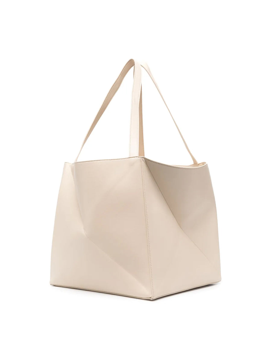 Nanushka The Origami Tote Bag — Beige