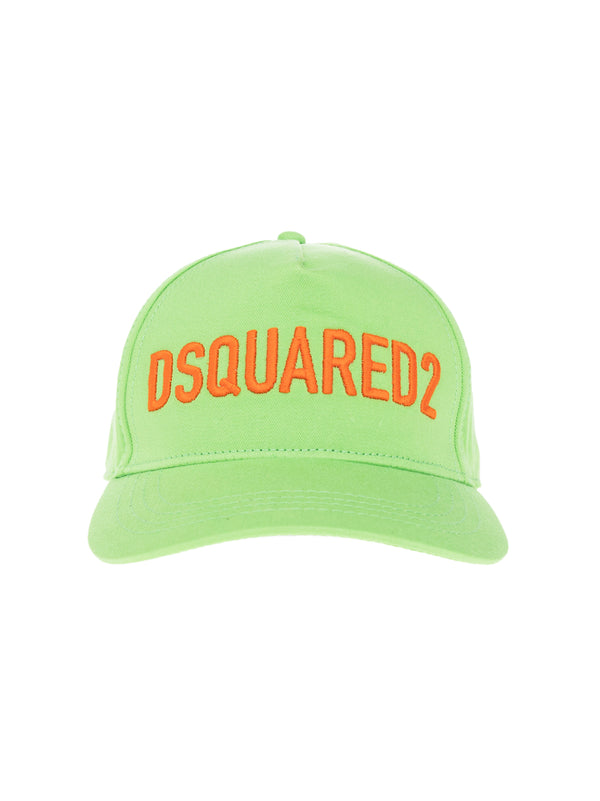 Dsquared2 BCM066005C05352M2639 Embroidered Logo Baseball Cap — Green