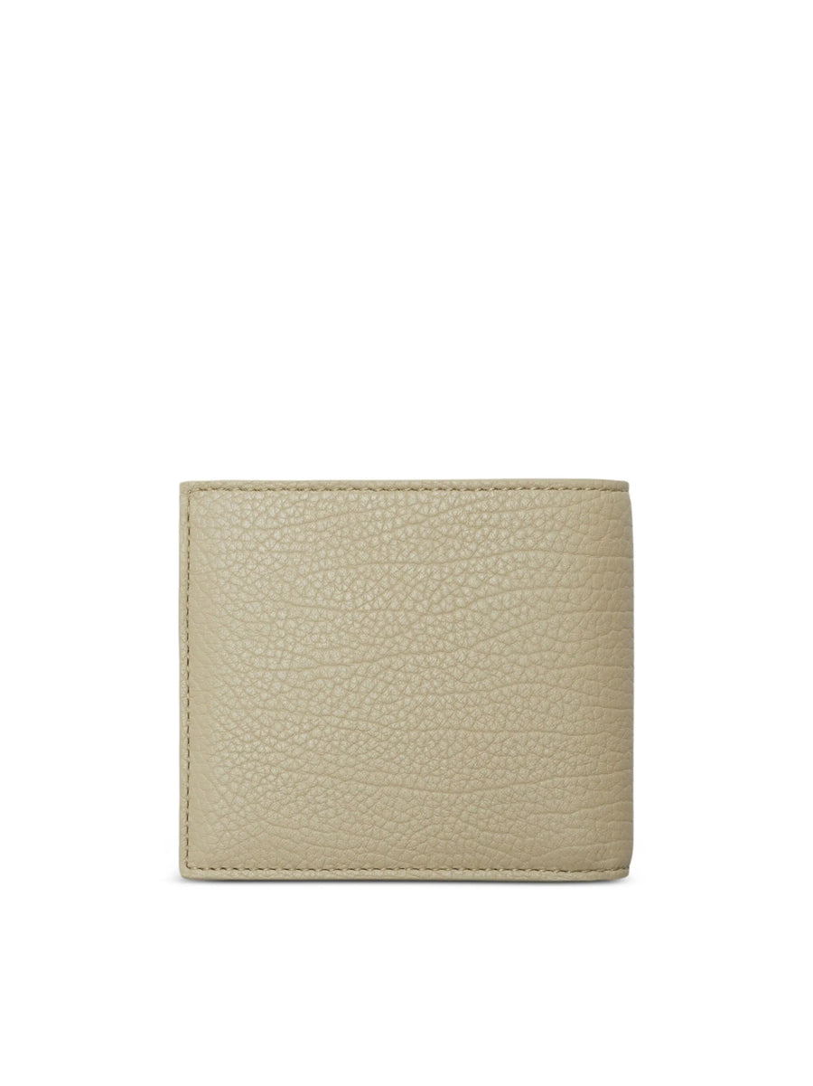 Burberry Logo Plaque Bifold Wallet — Green
