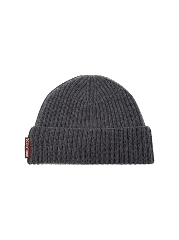 Dsquared2 KNM006501W067572122 Beanie and Scarf Set — Gray