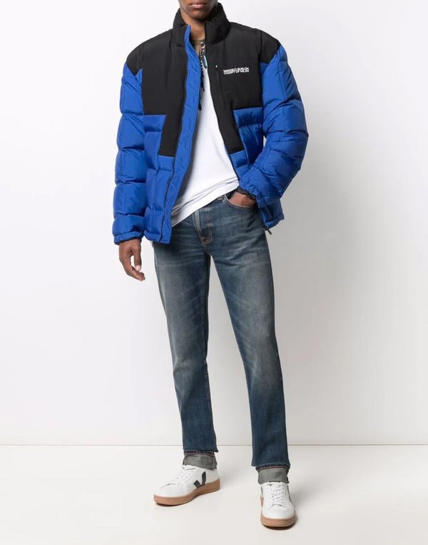 Marcelo Burlon County Of Down Jacket — Blue