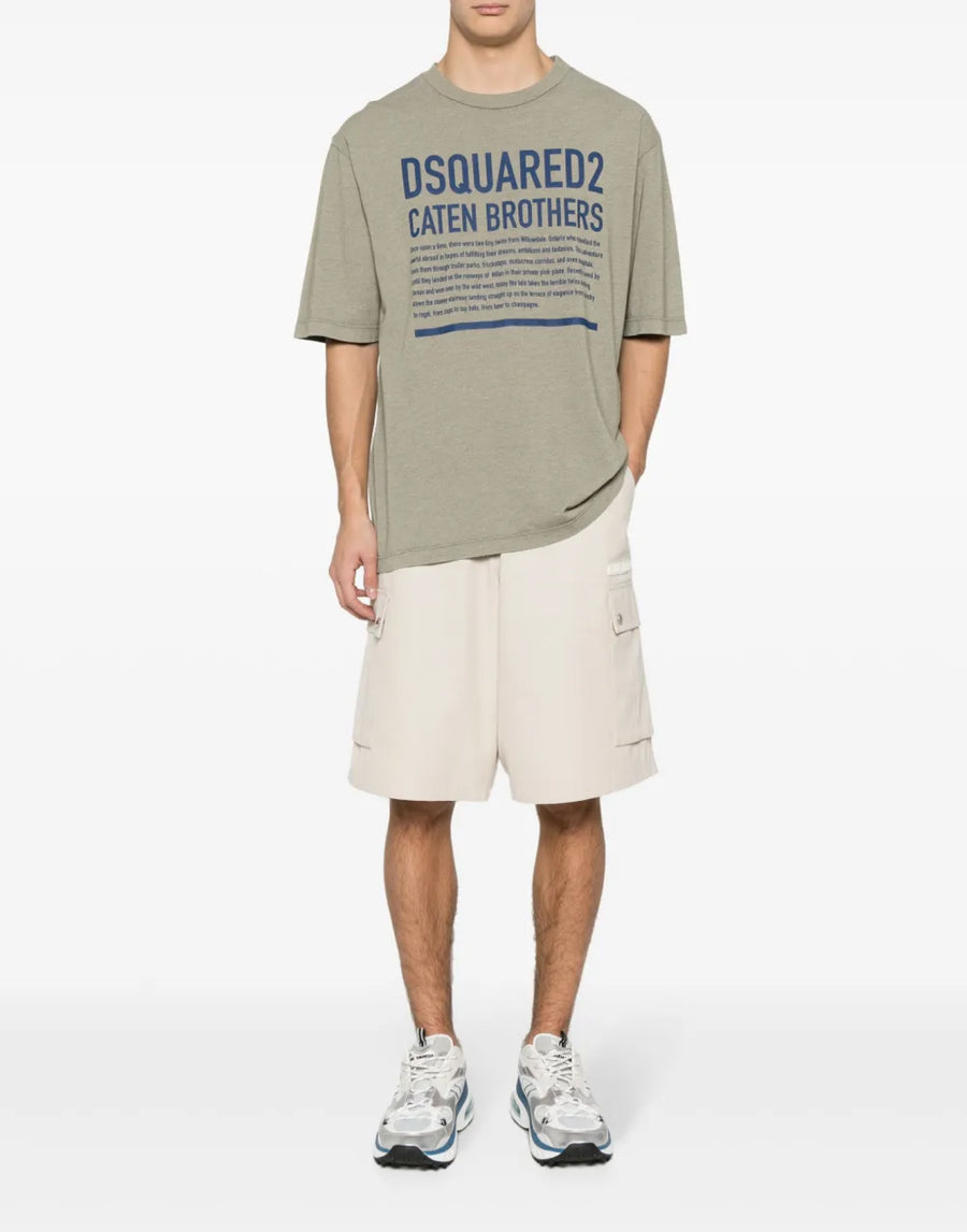 Dsquared2 Loose Fit Logo T-Shirt — Green