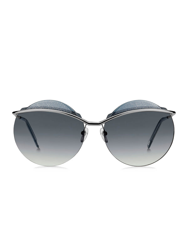 Marc Jacobs 102S6LB Round Metal Sunglasses — Blue