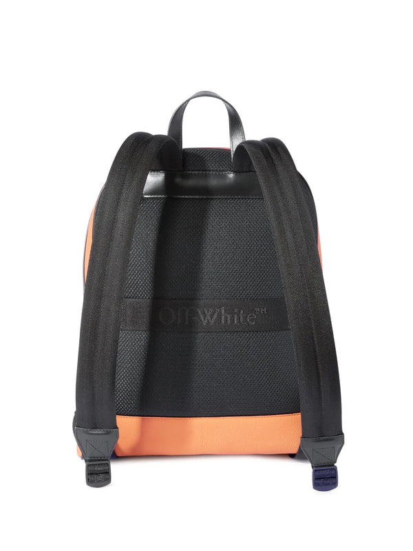 Off-White Basket Round Backpack — Orange