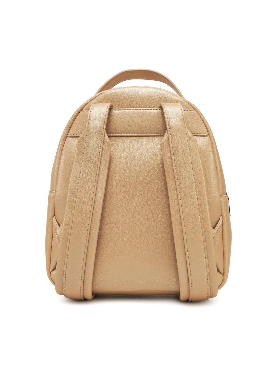 Moschino Logo Lettering Backpack — Beige