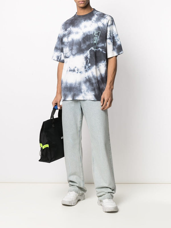 Marcelo Burlon Tie-Dye Logo T-Shirt — Multicolor