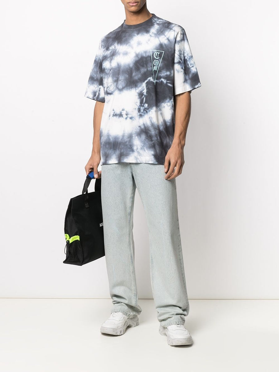 Marcelo Burlon Tie-Dye Logo T-Shirt — Multicolor