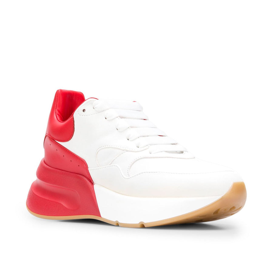 Alexander McQueen Oversized Runner Sneakers — White