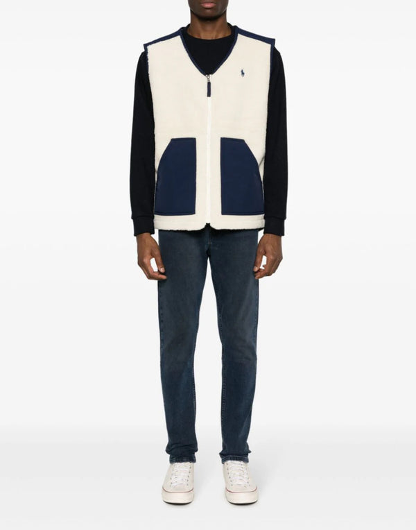 Polo Ralph Lauren Hi-Pile Fleece Vest — Beige