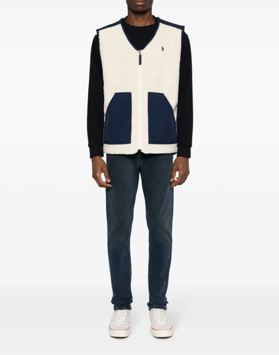 Polo Ralph Lauren Hi-Pile Fleece Vest — Beige