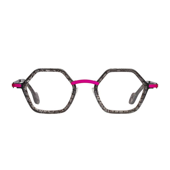 Matttew Gesa 6 Grigio Scuro Fucsia Nero Acetate/titanium Occhiali Da Vista