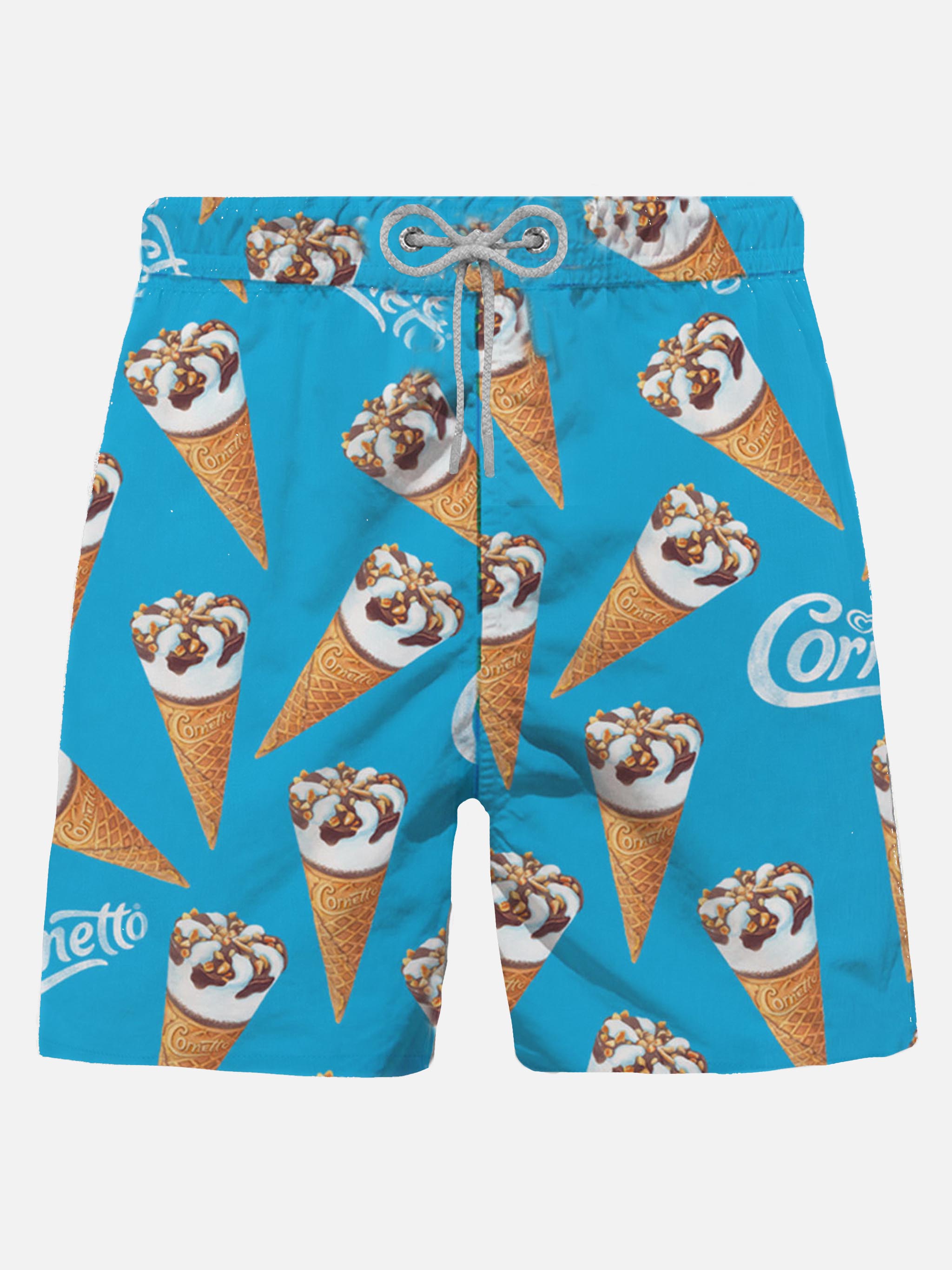 Man Classic Swim Shorts With Algida Print | Algida® Special Edition Blue Swimshort