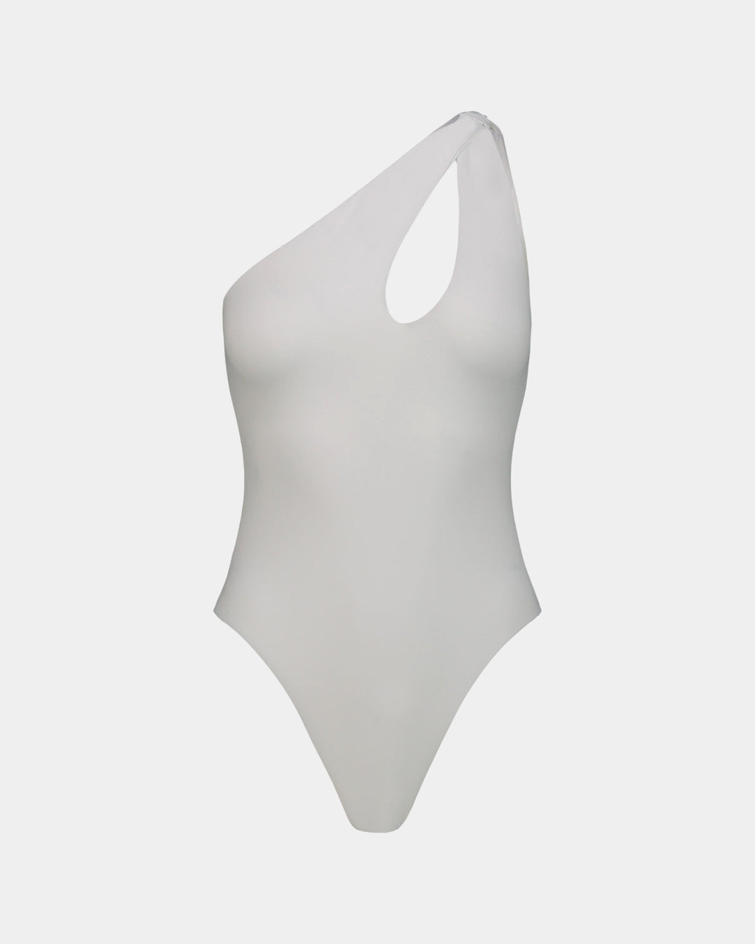 Costume Intero Monospalla Nodo Bianco __single__