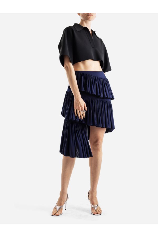 Maison AlaïA Neoprene polo in black
