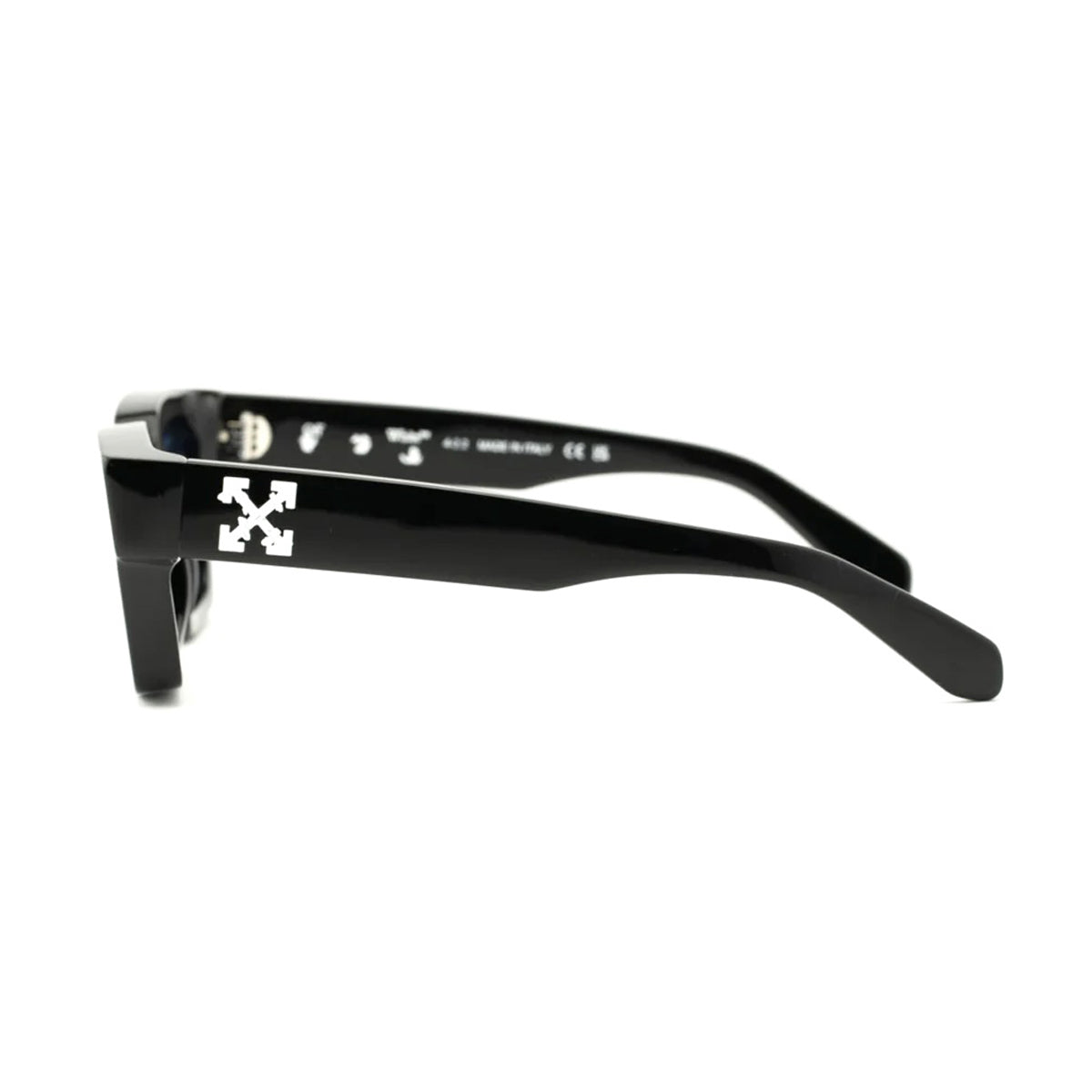 Off White OERI008 VIRGIL L 1045 Black Blue Nero Acetate Occhiali Da Sole