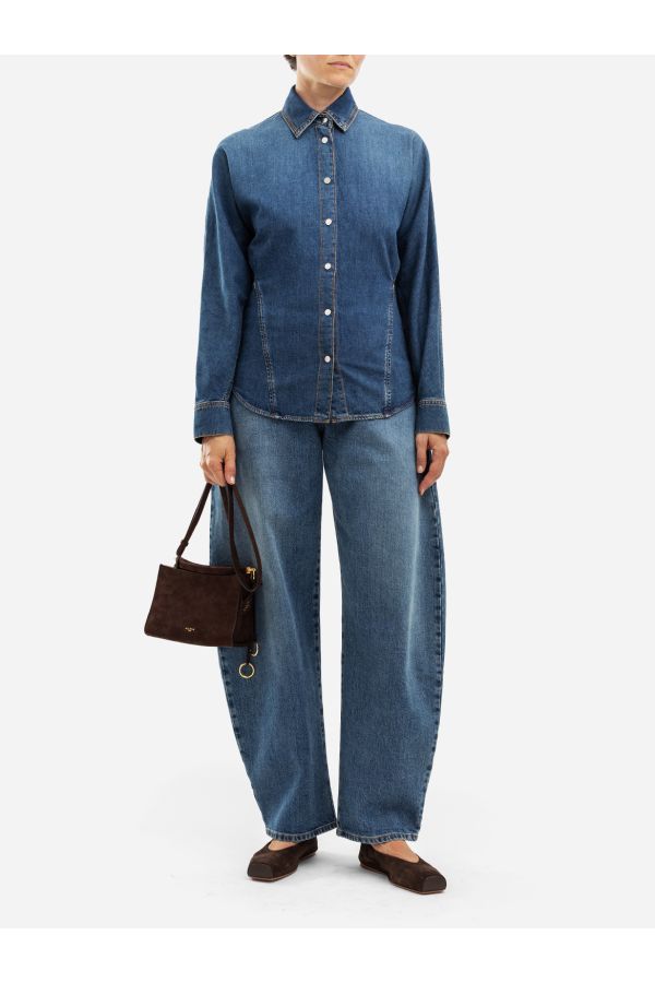 Maison AlaïA Denim shirt in blue
