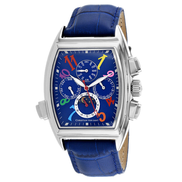 Christian Van Sant Stainless steel case watch in blue