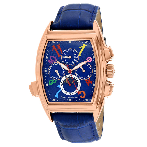 Christian Van Sant Stainless steel case watch in blue
