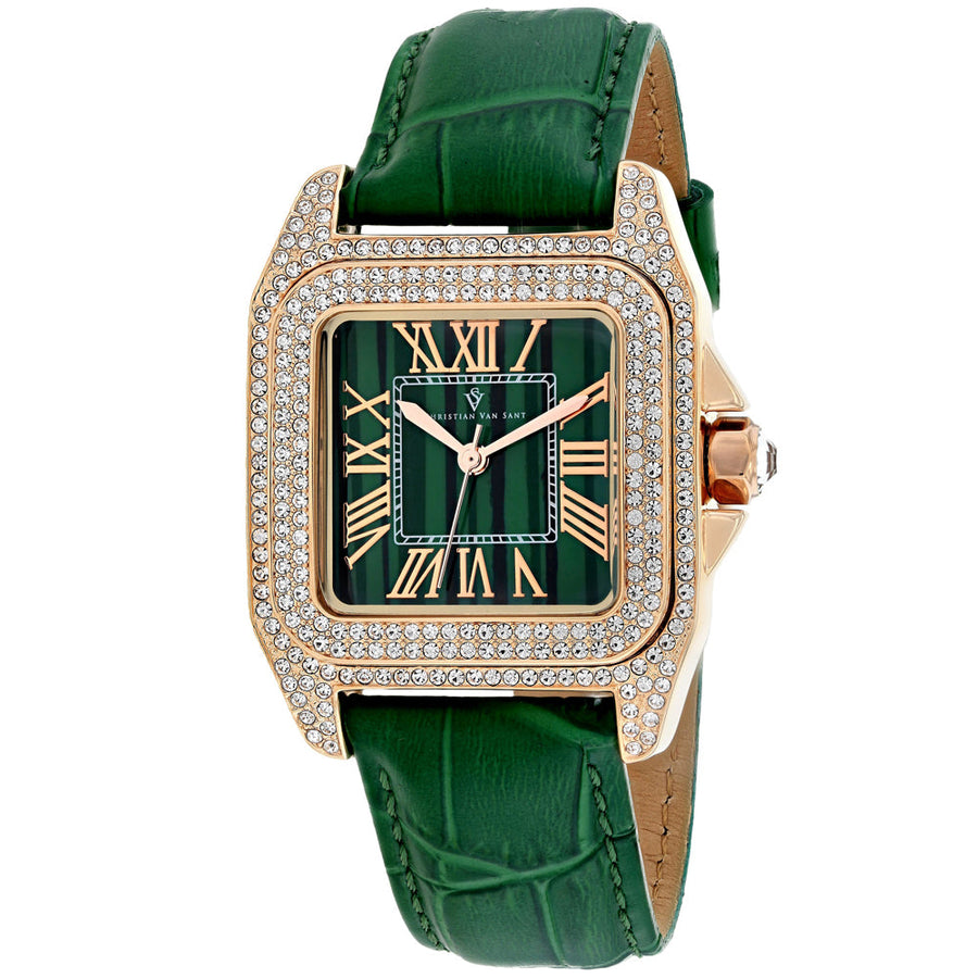 Christian Van Sant Womens Radieuse Green Watch