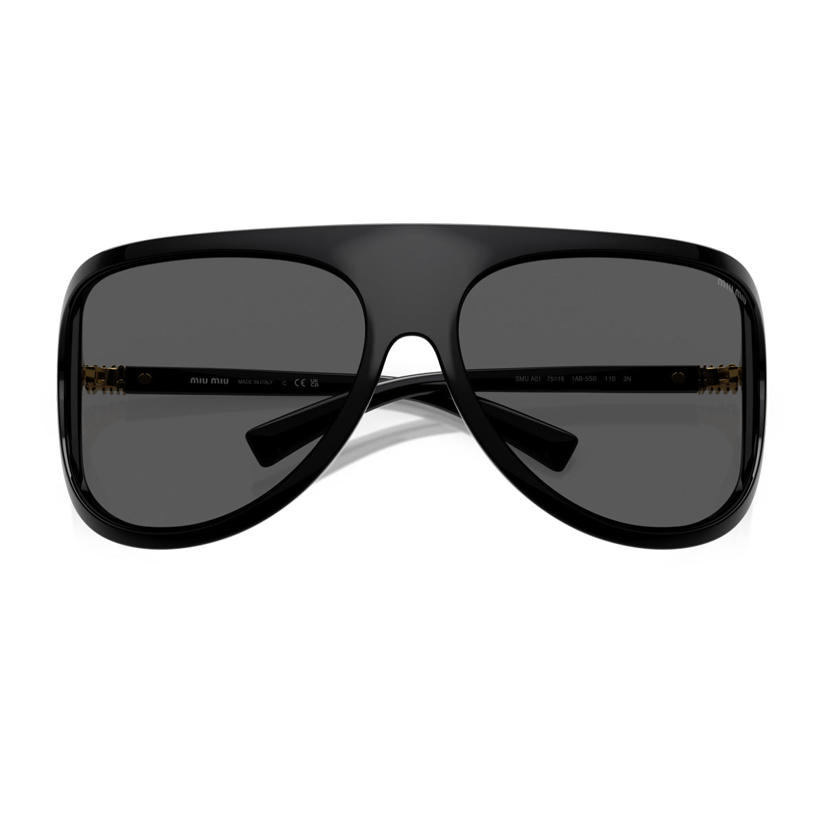 Miu 0MU A01S 1AB5S0 Nero Acetate Occhiali Da Sole