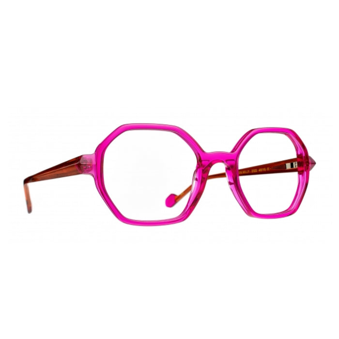 Tete À Lunettes by Caroline Abram Mini Milly Junior 2022 Fuchsia Red Rosa Acetate Occhiali Da Vista
