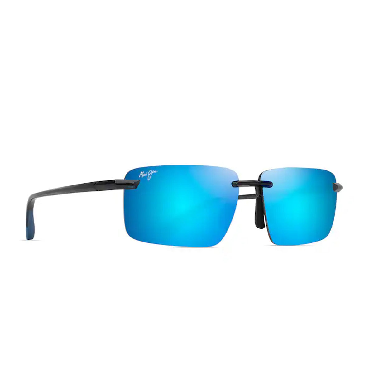 Maui Jim LAULIMA blue hawaii shiny Nero Propionate Occhiali Sole