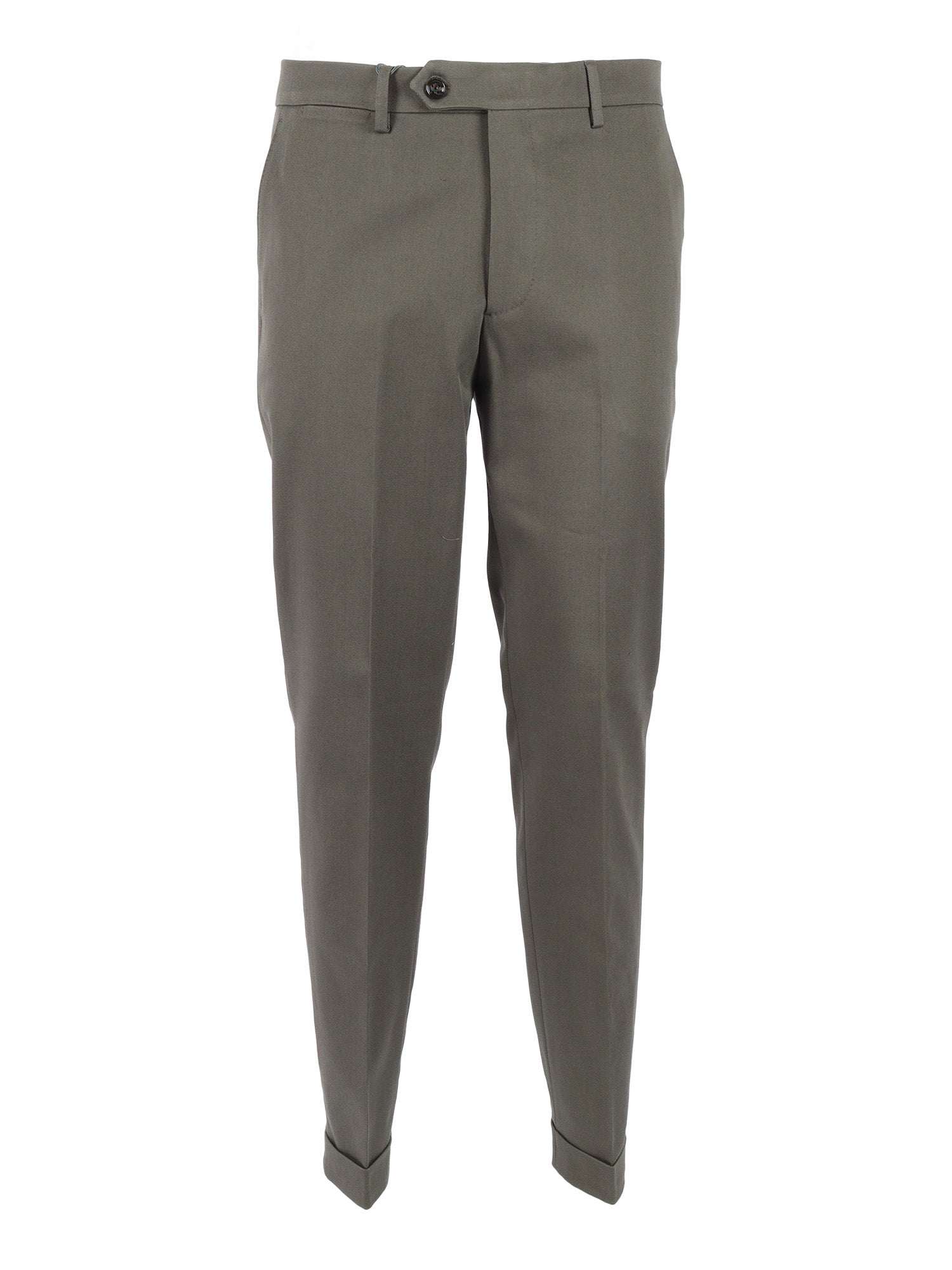 Yretro Long Pants Green Cotton Elastane