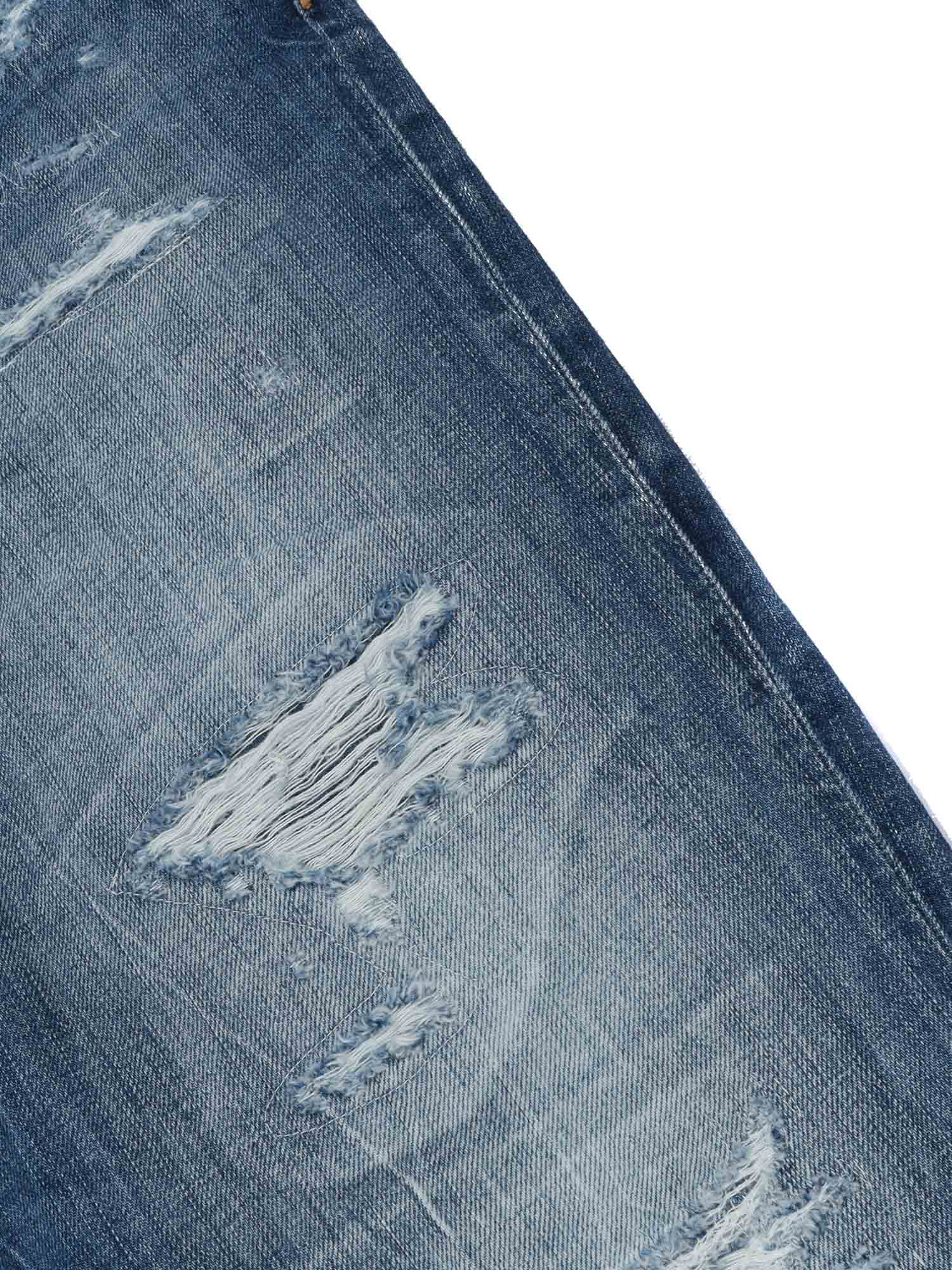 5 Pockets Blue Cotton Jean