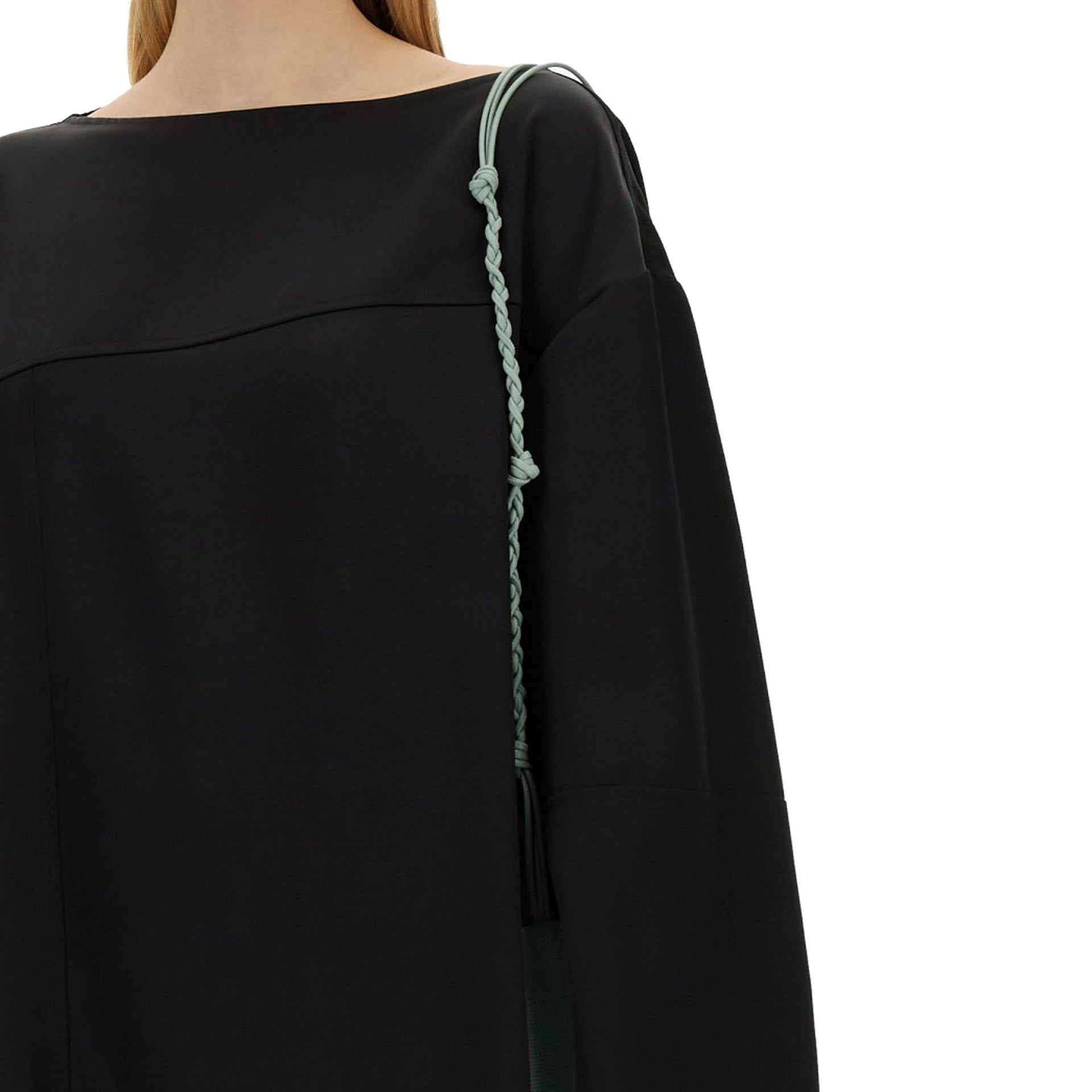 Jil Sander Blend Silk Blouse Black Viscose