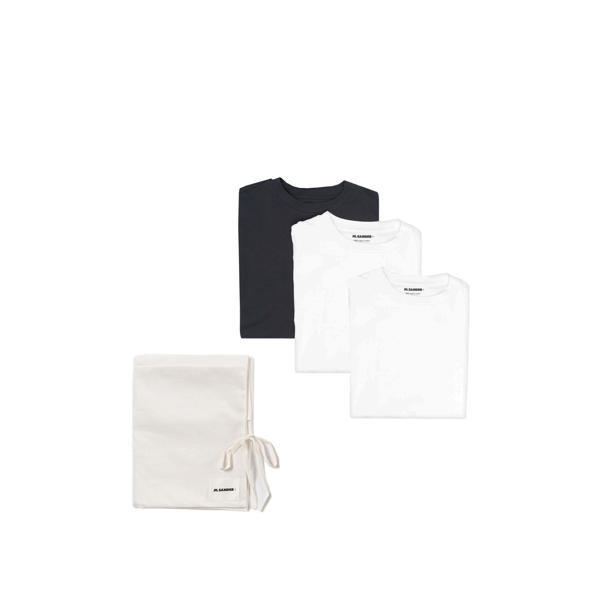 Jil Sander Pack Of 3 Long Sleeved T-Shirt White Cotton