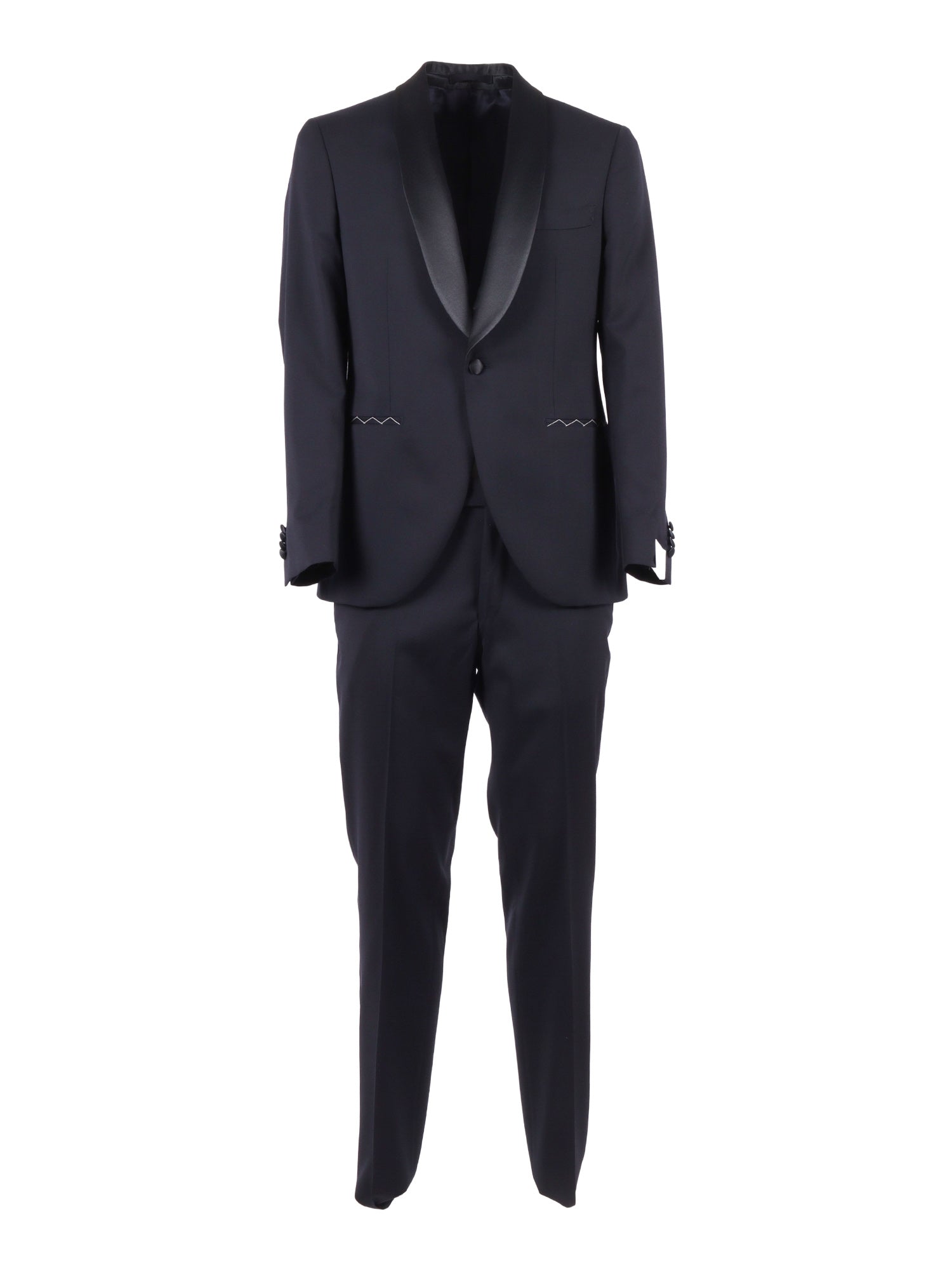 Suit Blue Virgin Wool Dress