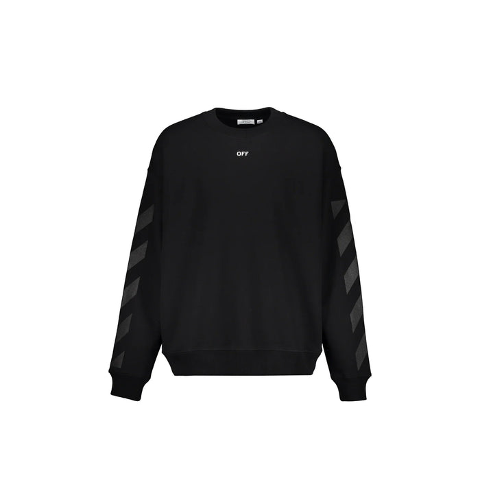 Off-White Logo Sweatshirt Black Cotton