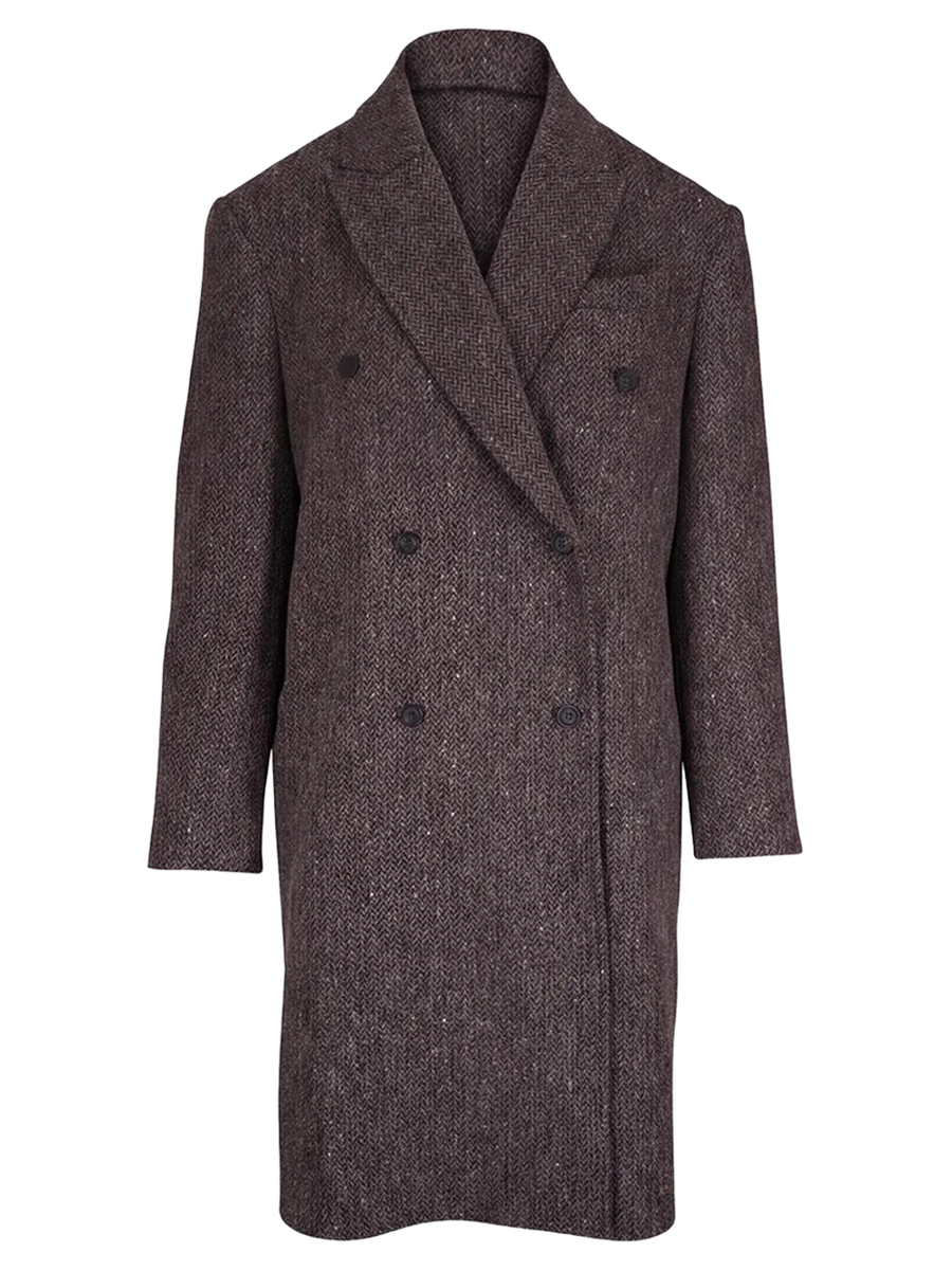 Brunello Cucinelli Double Breasted Coat Brown