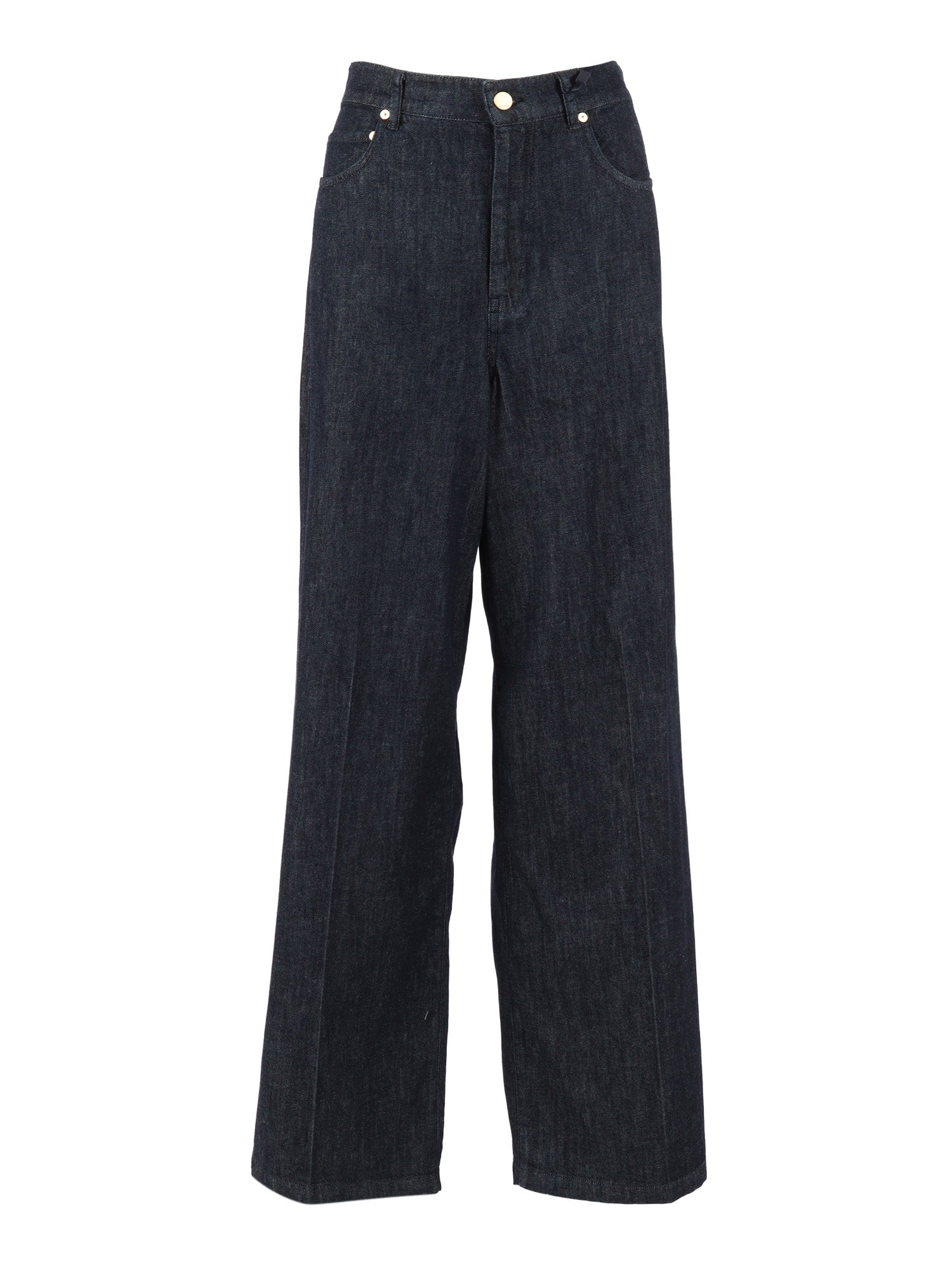 TROUSERS Blue Cotton Kapok Pant