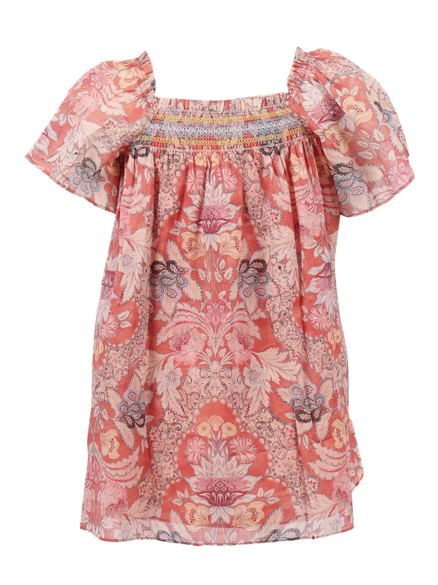 Daylight Kids Smocked Dress Pink Cotton Lining