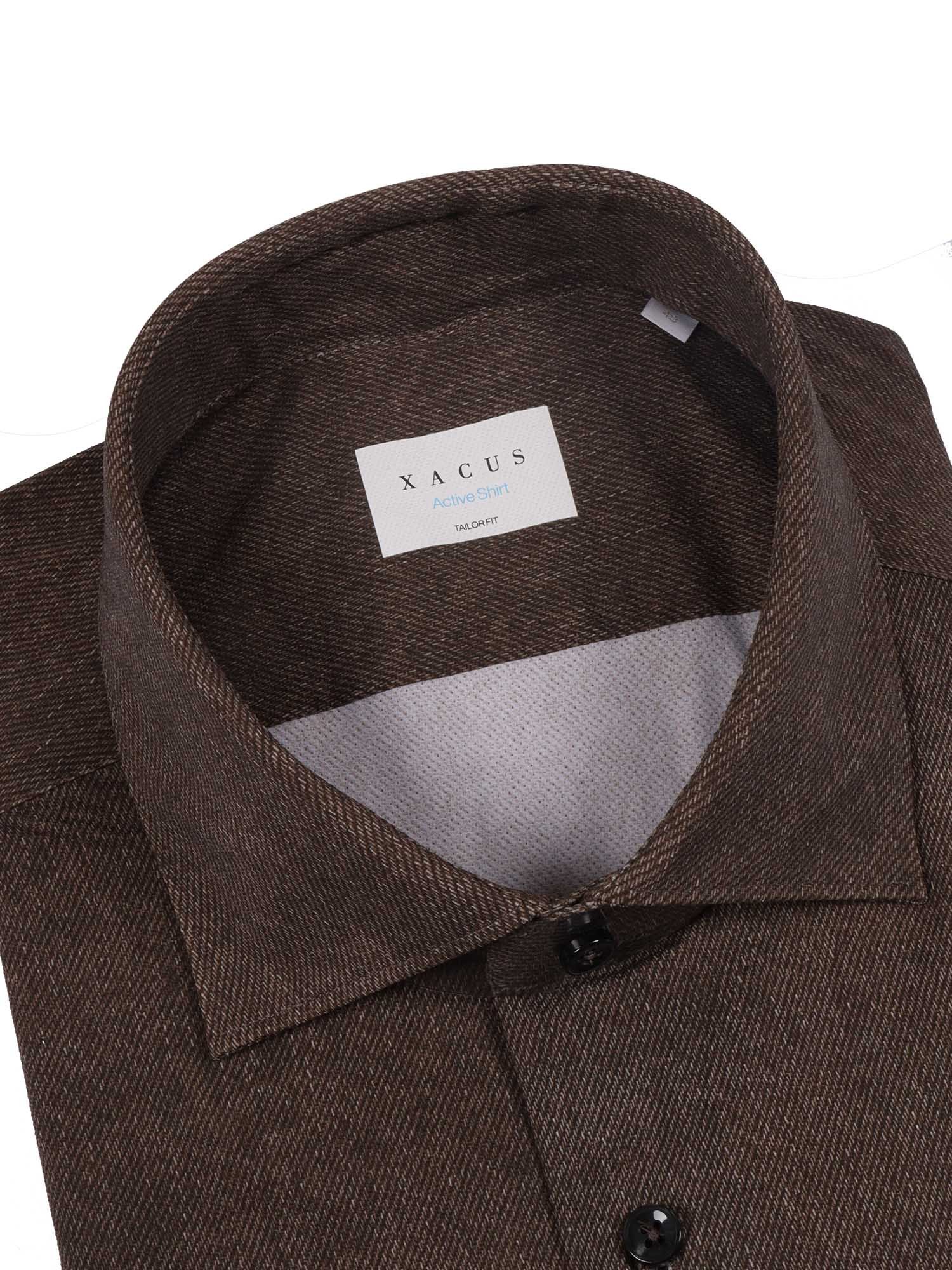 Shirt Brown Polyamide Elastane
