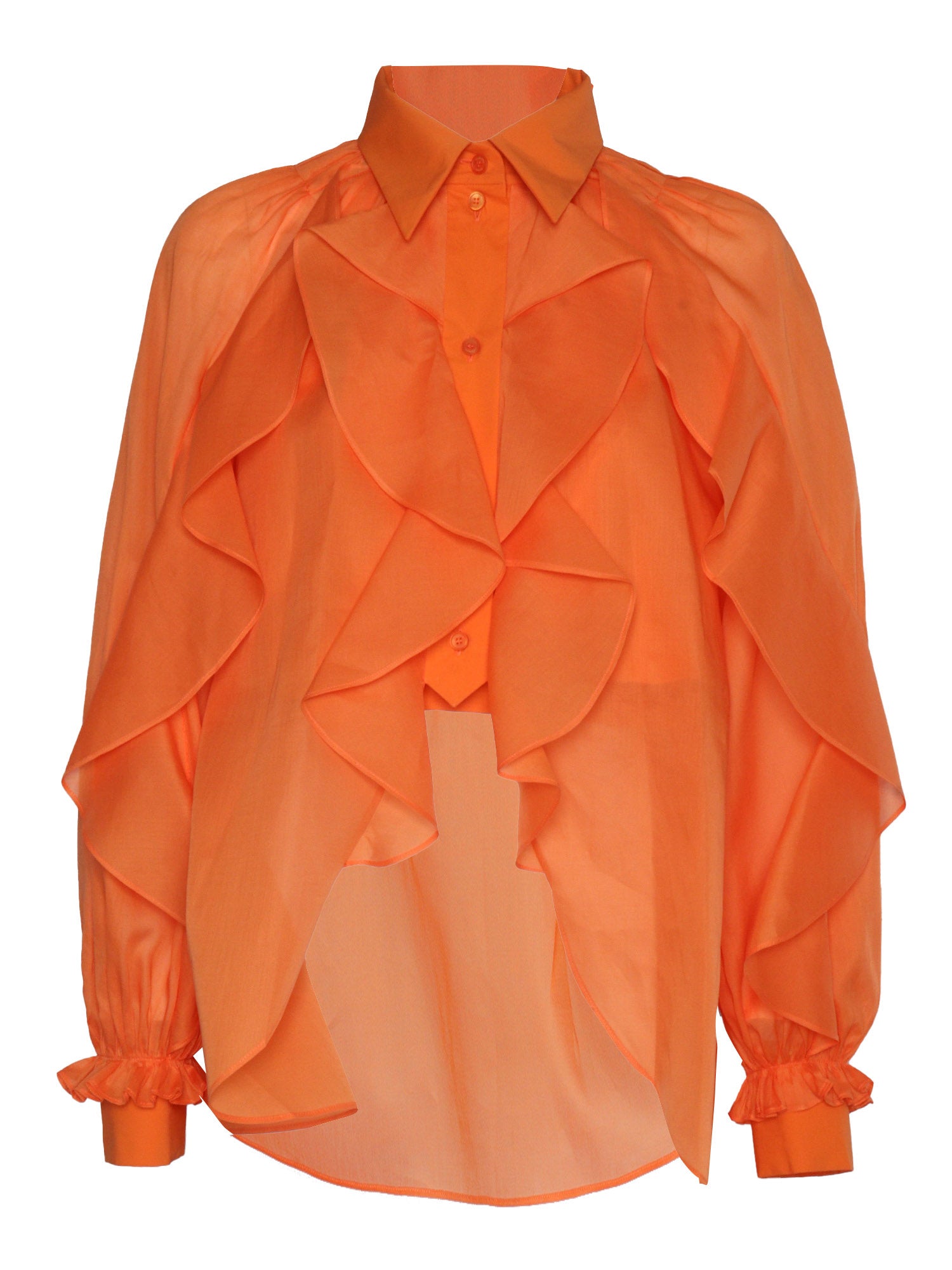 Orange shirt Cotton