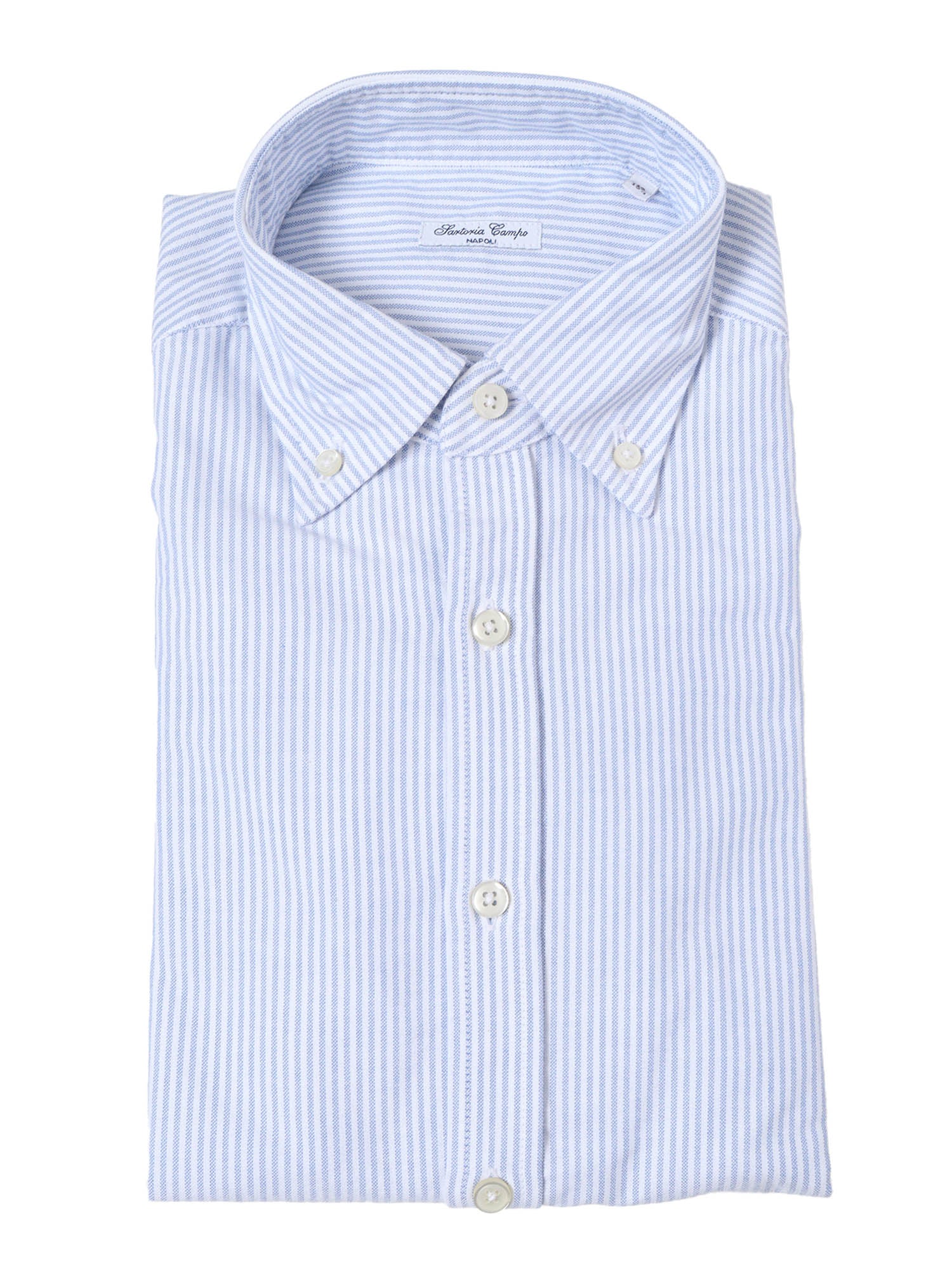 Button-Down Shirt Light Blue Cotton