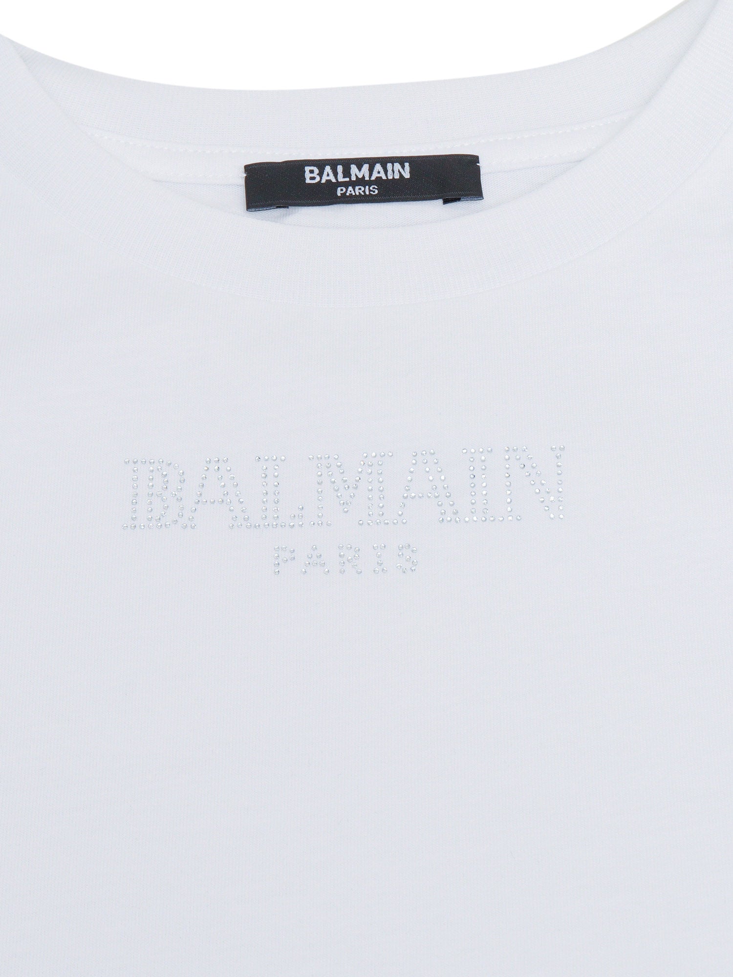 T-SHIRT-TOP White Cotton Short Sleeves T-shirt