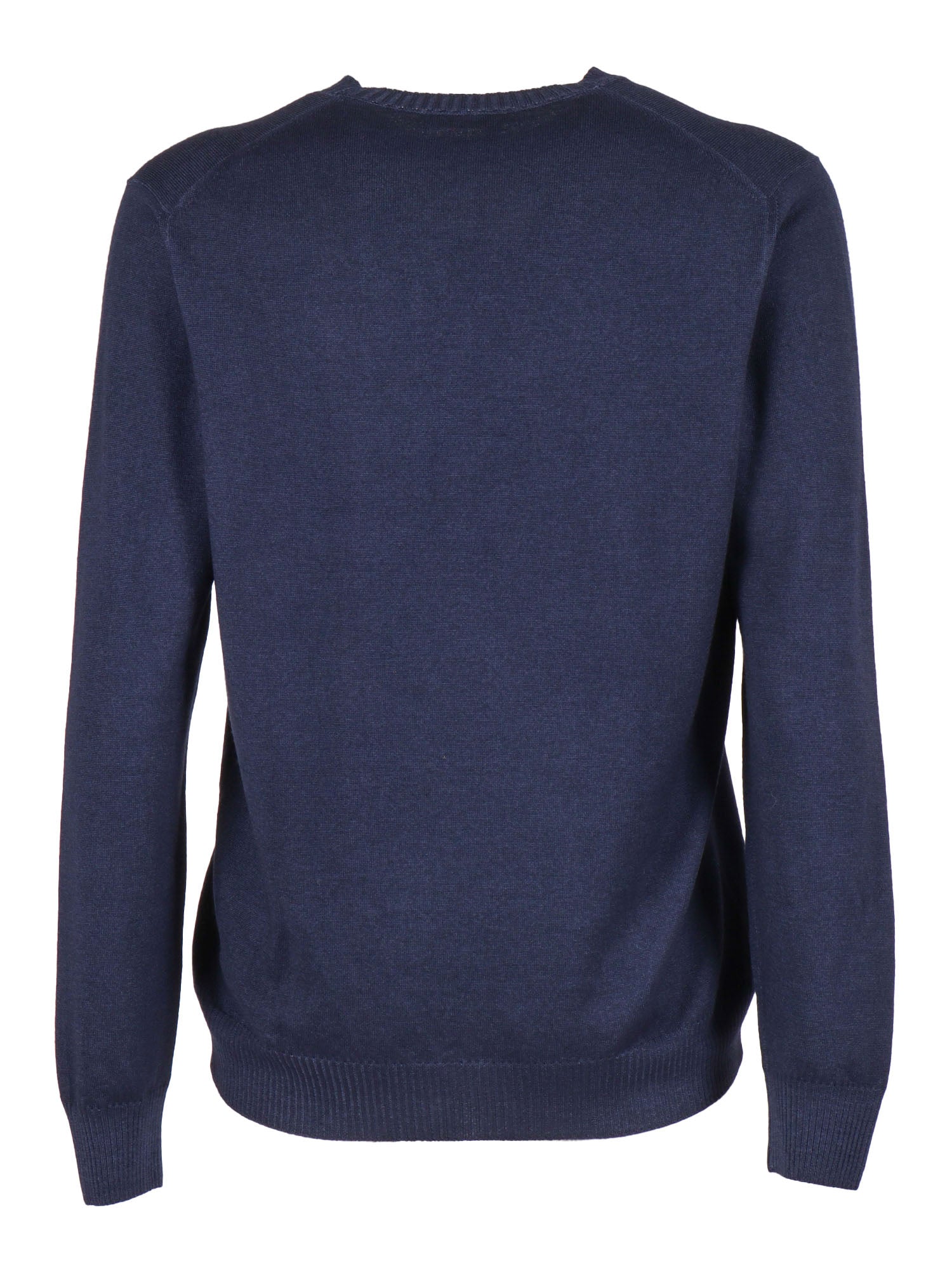 Crewneck Sweater Blue Virgin Wool