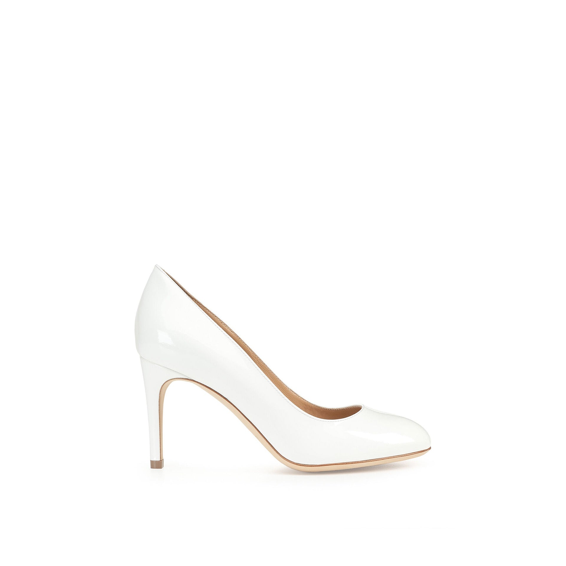 Sergio Rossi Madame 090 Leather Pumps White Calf