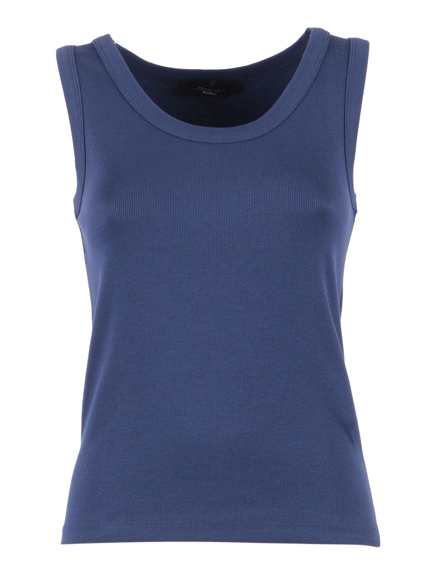 TOP Blue Cotton Elastane