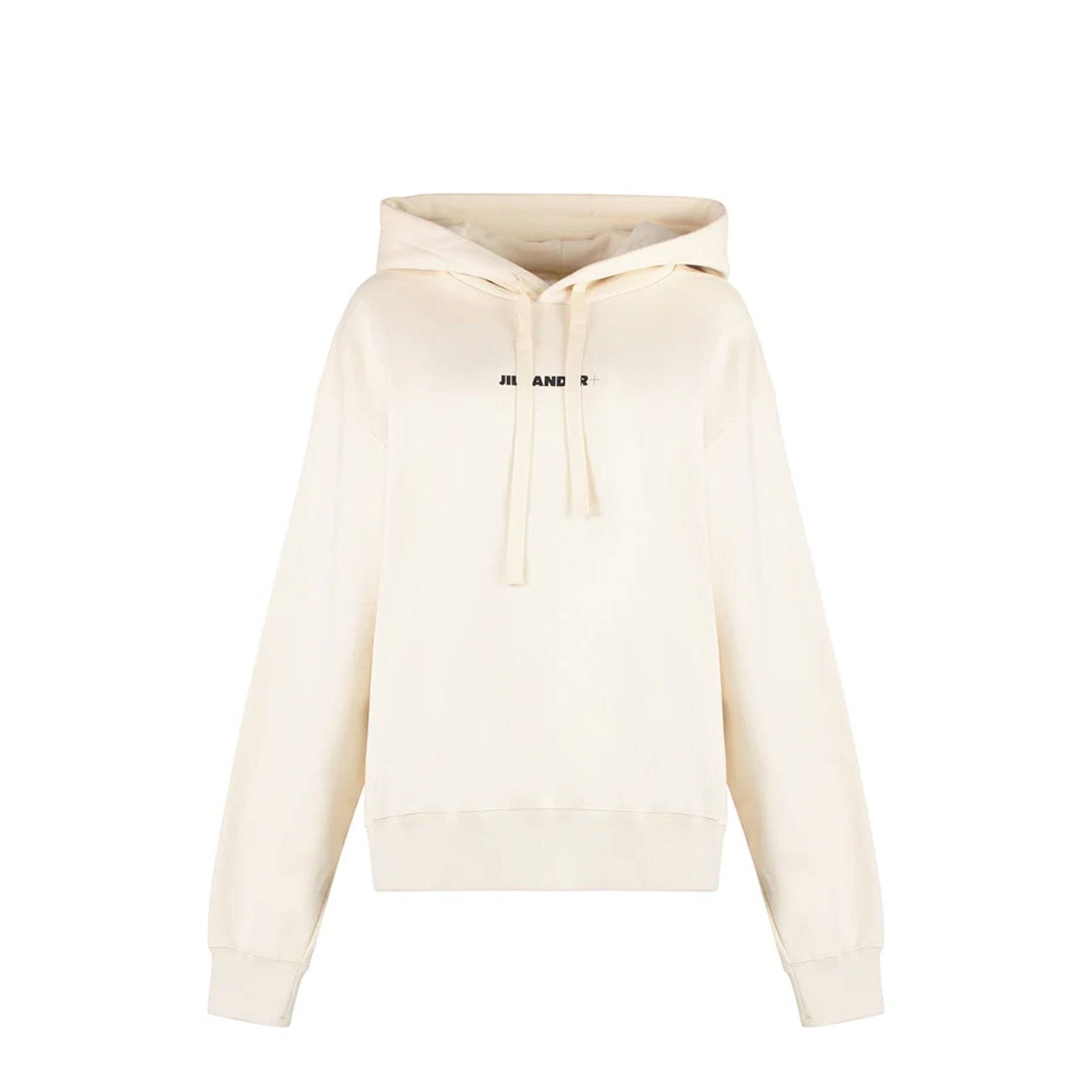 Jil Sander Cotton Hooded Sweatshirt White